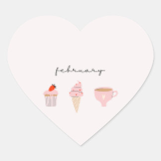 Sticker Cœur La Saint-Valentin de février 