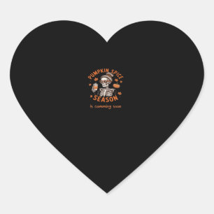 Sticker Cœur La saison des épices citrouilles commence bientôt 
