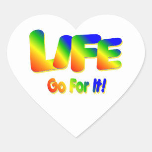 Sticker Cœur La Vie Va Pour Elle