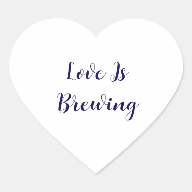 Sticker Cœur L'amour brasse du café Événement Mariage Fête des  (Devant)