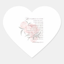 L'amour est patient – Carte de mariage Écriture Sa