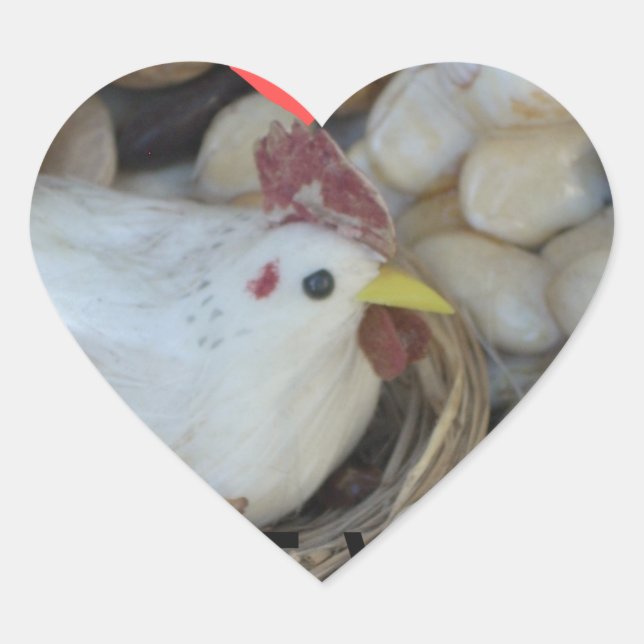 Sticker Cœur L'amour était dans l'air (Devant)