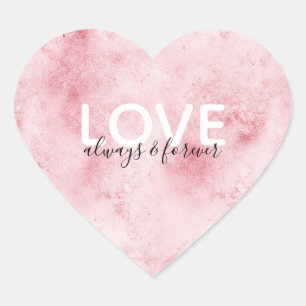 Sticker Cœur L'amour rose toujours