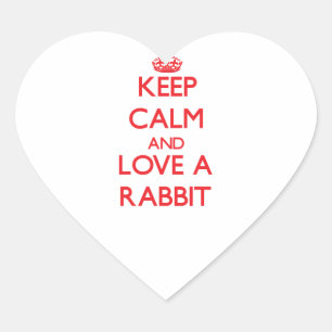 Sticker Cœur Lapin