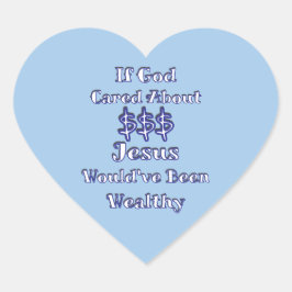 Sticker Cœur L'argent n'est pas tout