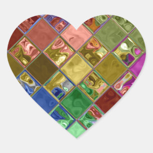 Sticker Cœur L'art mosaïque des mosaïques de Sparkle