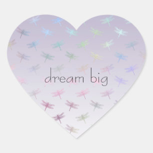 Sticker Cœur Lavender Ombre Arc-en-ciel
