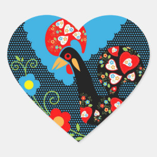 Sticker Cœur Le coq portugais