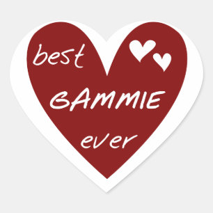 Sticker Cœur Les meilleurs T-shirts et cadeaux de Gammie de