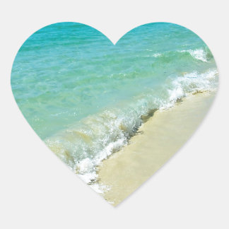 Sticker Cœur Les paysages de plage