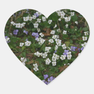 Sticker Cœur Les Violettes Le Sont. . .autocollants
