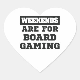 Sticker Cœur Les Week-ends-Cadeaux Du Joueur De Planche Sont Po
