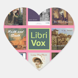 Sticker Cœur LibriVox GIRL.