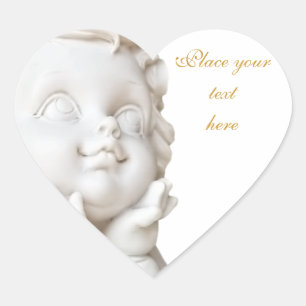 Sticker Cœur Ligne blanche