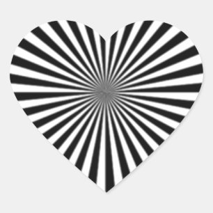 Sticker Cœur L'Illusion Optique Permet De Voir Un Cerveau