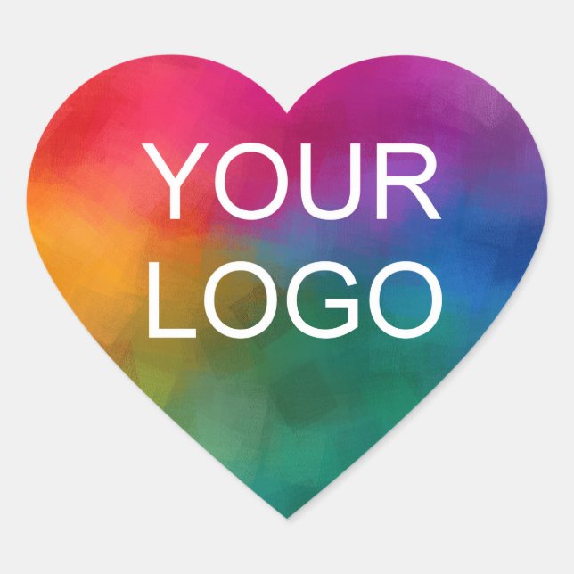 Sticker Cœur Logo de l'équipe de votre entreprise (Devant)