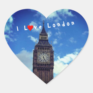 Sticker Cœur London Love