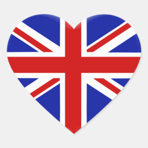 Sticker Cœur love drapeau Angleterre