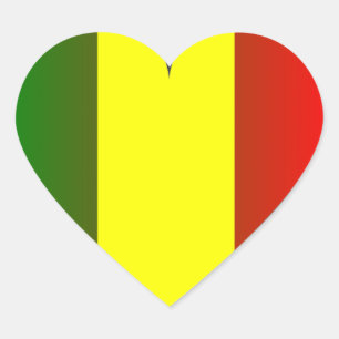 STICKER CŒUR LOVE JAH RASTA