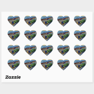Sticker Cœur Lumière du soir sur la côte de Vormsi