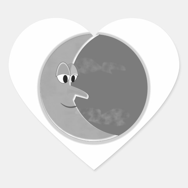 Sticker Cœur Luna (Devant)