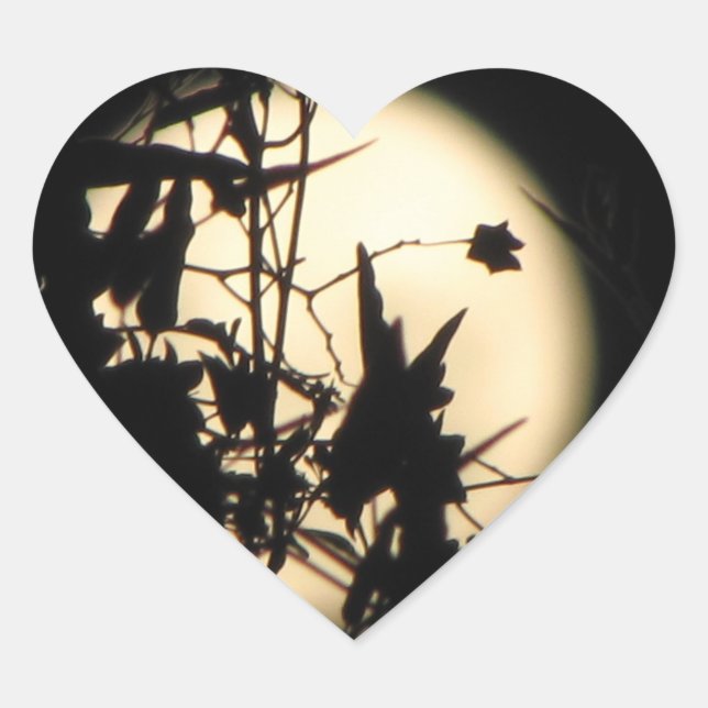 Sticker Cœur Lune (Devant)