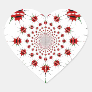 Sticker Cœur Magic Kenya : Kaleidoscope 🇰 identité culturelle 