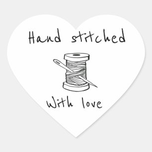 Sticker Cœur Main piquée avec amour