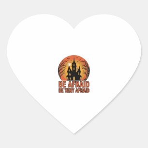 Sticker Cœur Maison hantée Craignez Design Halloween vintage_1