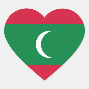 Sticker Cœur maldives