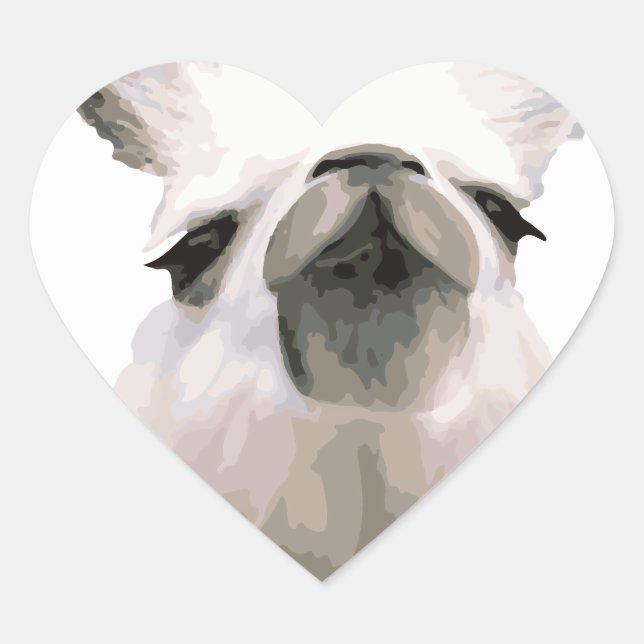 Sticker Cœur Mama Llama (Devant)