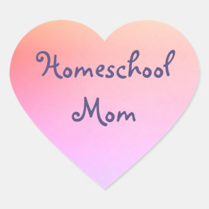Sticker Cœur Maman de l'école d'accueil