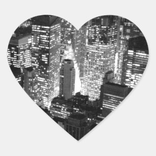 Sticker Cœur Manhattan New York