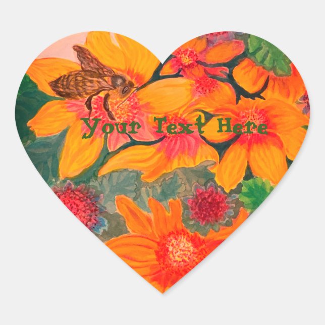 Sticker Cœur Mariage (Devant)