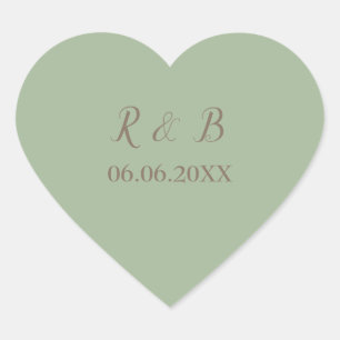 Sticker Cœur Mariage charme et beauté