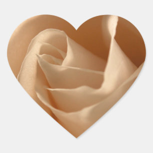 Sticker Cœur Mariage Coeurs crème Rose Enveloppe Mariage Sceau