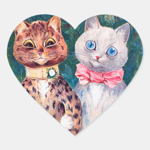 Sticker Cœur Mariage de chat, Mariage, Mariée, Mariée, Louis Wa