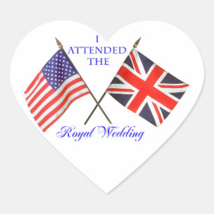 Sticker Cœur Mariage royal