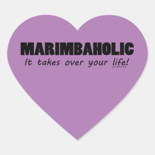 Sticker Coeur Marimbaholic