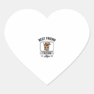 Sticker Cœur Meilleur ami Alfie Conception amateur de chien de