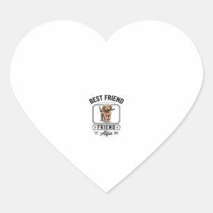 Sticker Cœur Meilleur ami Alfie Conception amateur de chien de