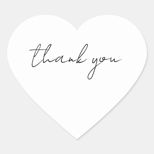 Sticker Cœur Merci (Devant)