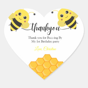 Sticker Cœur Merci pour Buzz - par anniversaire