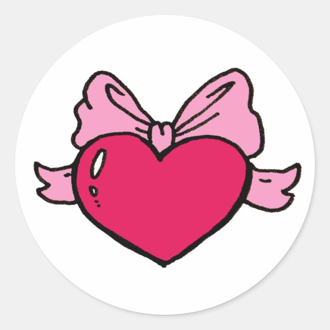 Sticker Coeur mignon (Devant)