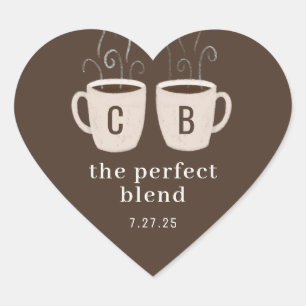 Sticker Cœur Mixer Parfait Couple Mugs Favoriser