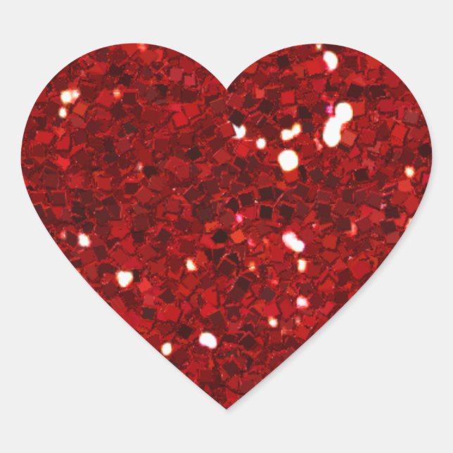 STICKER CŒUR MIXMATCH CANDYAPPLE ROUGE BLANC PARTIES SCINTILLAN (Devant)