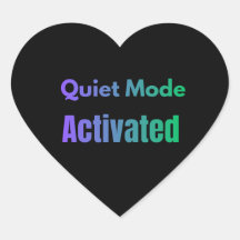 Mode Silencieux Activé – Typographie Gras