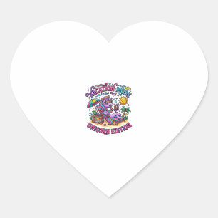 Sticker Cœur Mode Vacances Licorne Édition Licorne Commercial P