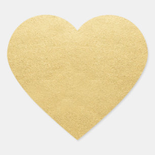 Sticker Cœur Modèle blanc Gold Shopping Ajouter votre texte ou 