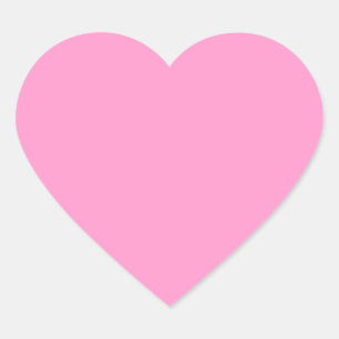 Sticker Cœur MODÈLE couleur rose moyen solide FF99CC